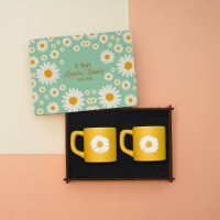 Kadınlar Günü Hediye Seti – Ahşap Kutu ve 2’li Türk Kahvesi Fincanı (100 ml)